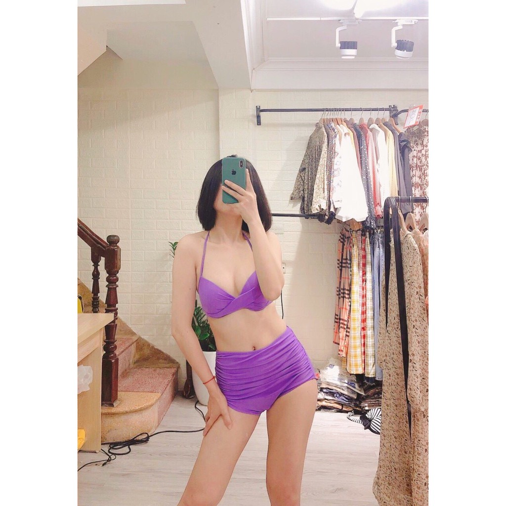 [Mã FAXANH245 giảm 10K đơn 50K] (Hàng cao cấp) Bikini Hai Mảnh Cạp Cao Freesize HANI126 | BigBuy360 - bigbuy360.vn