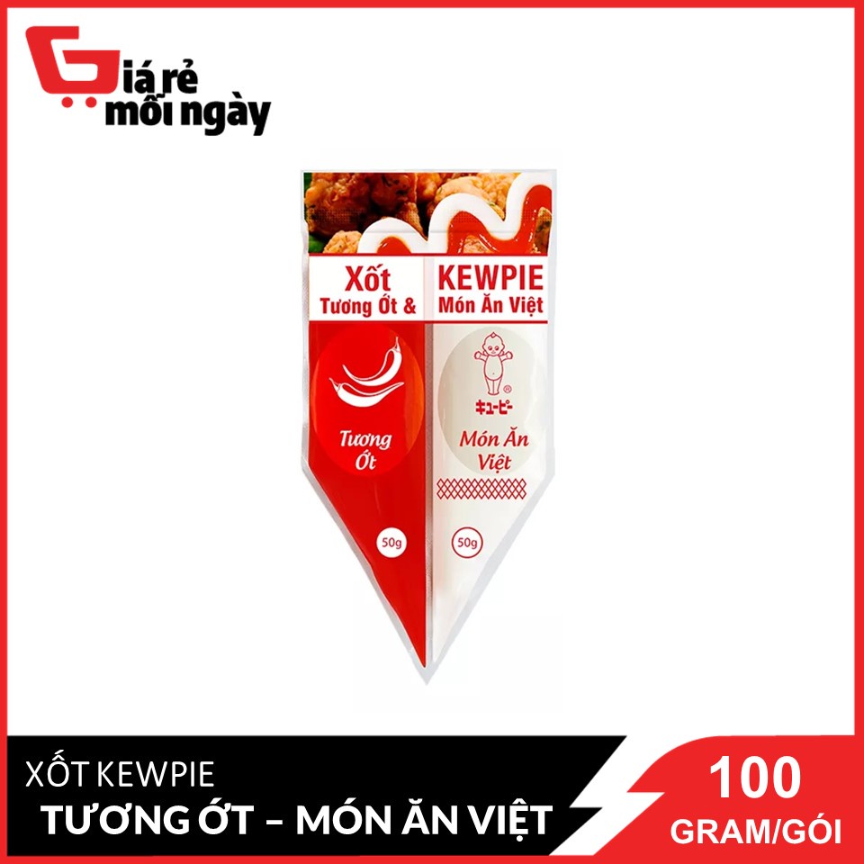 Xốt Kewpie Tương Ớt &amp; Món Ăn Việt gói 100g