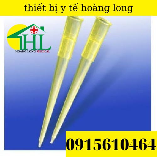 [ Combo 50 túi ] Đầu Côn Vàng Thường Không Khía 200ul Dùng Thí Nghiệm Cho Gilson Pipette Túi 1000 Cái