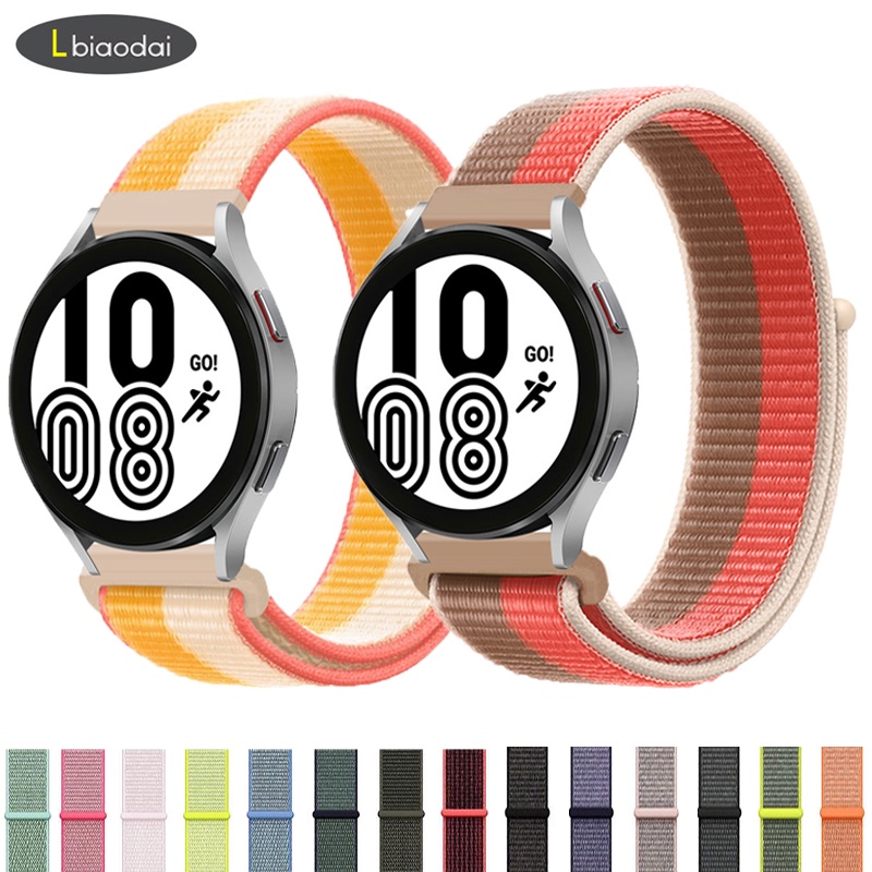 Dây nylon 20 / 22mm Cho ĐồNg Hồ Samsung galaxy watch 4 46mm 42 active 2 / watch 3 45 / 46 / 42 / Gear S3 galaxy watch 4 5 pro 40 / 44