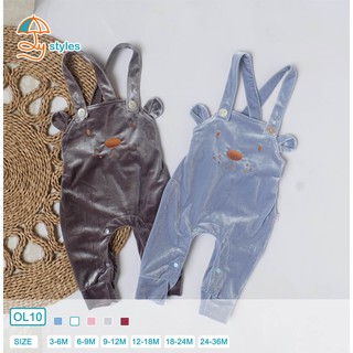 Quần yếm nhung 3m-24m oly styles vn