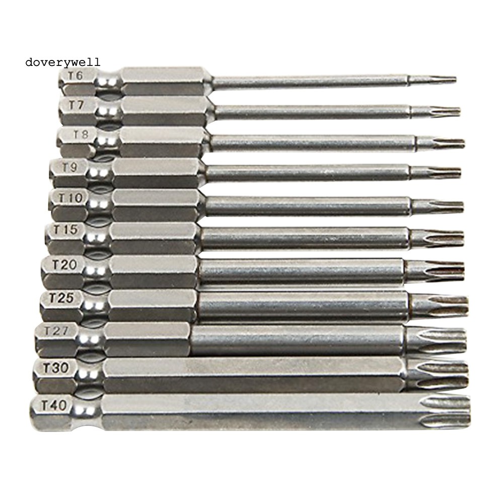 Bộ 11 Đầu Mũi Khoan Lục Giác 75mm 1 / 4inch