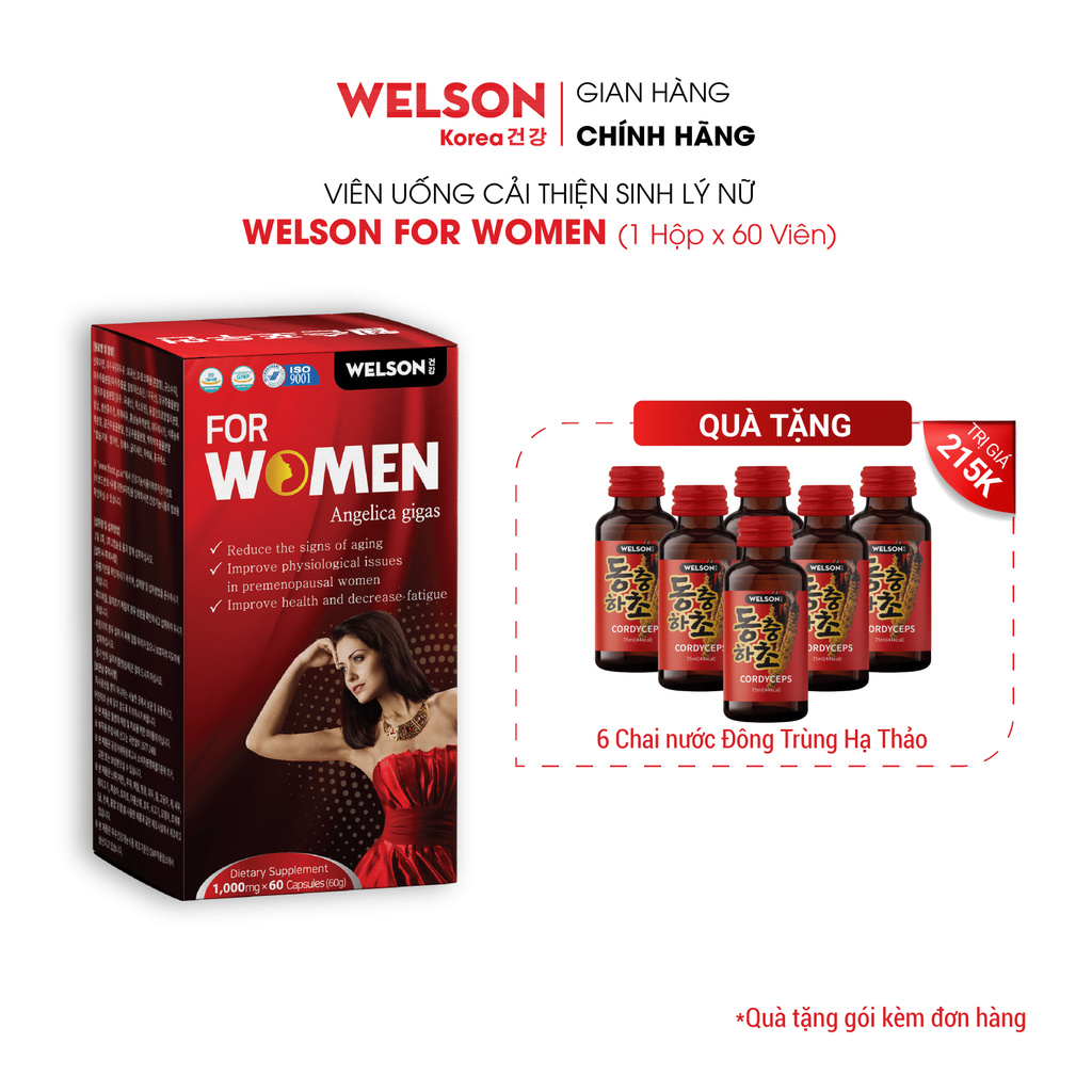 Nội Tiết Tố Nữ Welson for Women hộp 60 viên | BigBuy360 - bigbuy360.vn