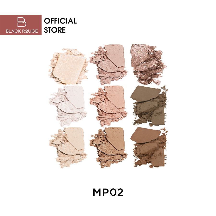 Phấn mắt 9 ô Black Rouge Colordation Mood Palette 74,6g