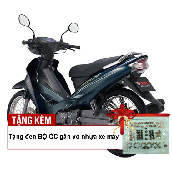 Bộ dàn áo dành cho xe SIRIUS đời 2005 đến 2018 màu Xanh nhớt - phanh Đĩa, Tặng kèm bộ ốc theo xe
