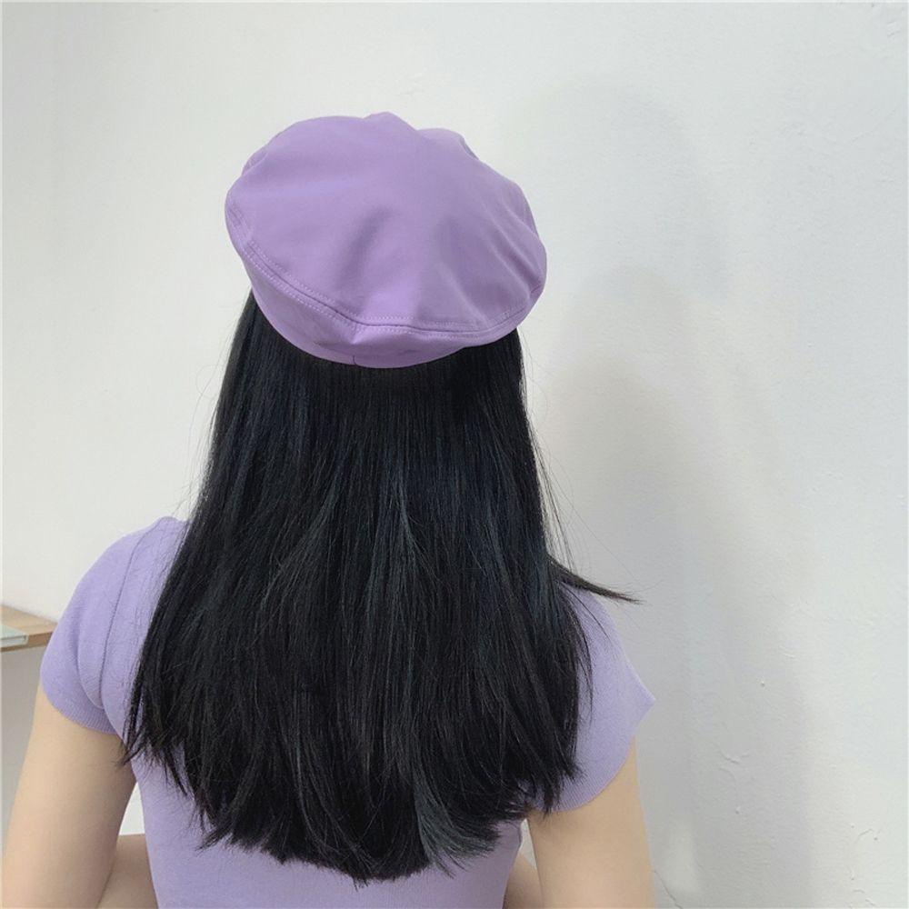 IVORY Mũ Beret Màu Sắc Thời Trang Cho Nữ
