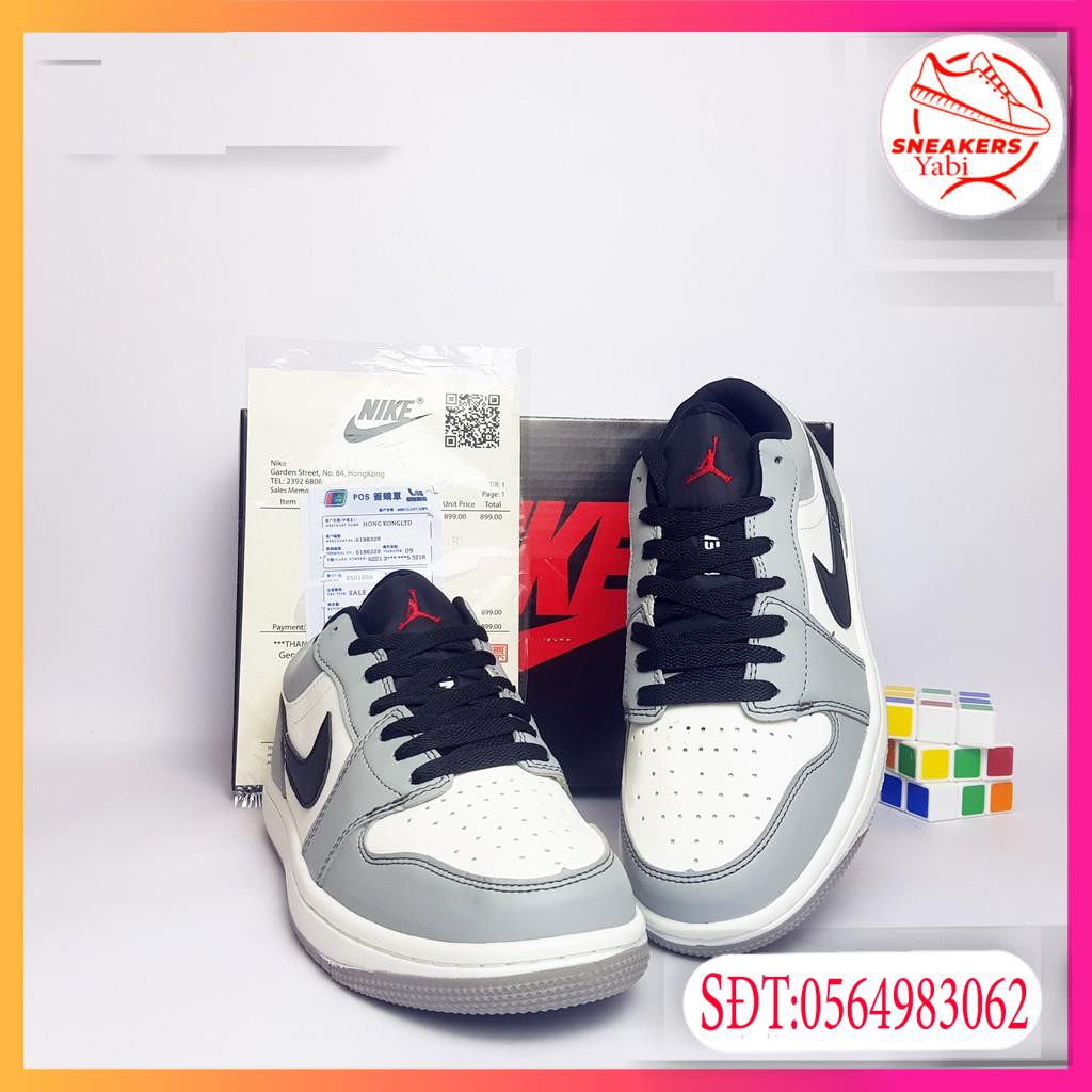 💥FREE SHIP-HÀNG QUẢNG CHÂU💥Giày thể thao sneaker Air Jordan 1 Low JD LIGHT SMOKE GREY full box -Yabi