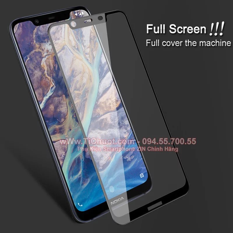 [FULL KEO] Kính cường lực Nokia 8.1 Nokia X7 FULL Màn