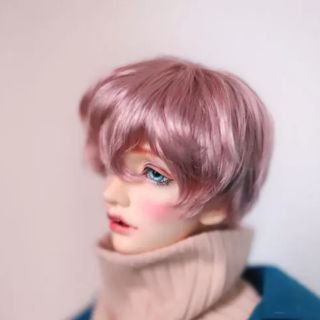 Wig bjd nam có 2 size 1/6 và 1/4