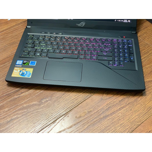 Laptop chơi game ASUS Strix 15 GL503GE (Core I7-8750H 12CPU, Ram 8GB, SSD NVMe 256GB + 1TB, VGA GTX 1050Ti) BH 7-2020