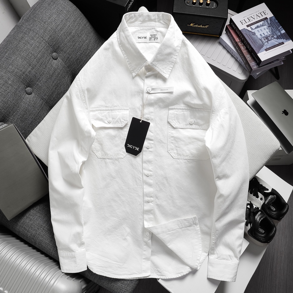 Áo sơ mi KaKi nam dài tay THE 727 023B Cao Cấp