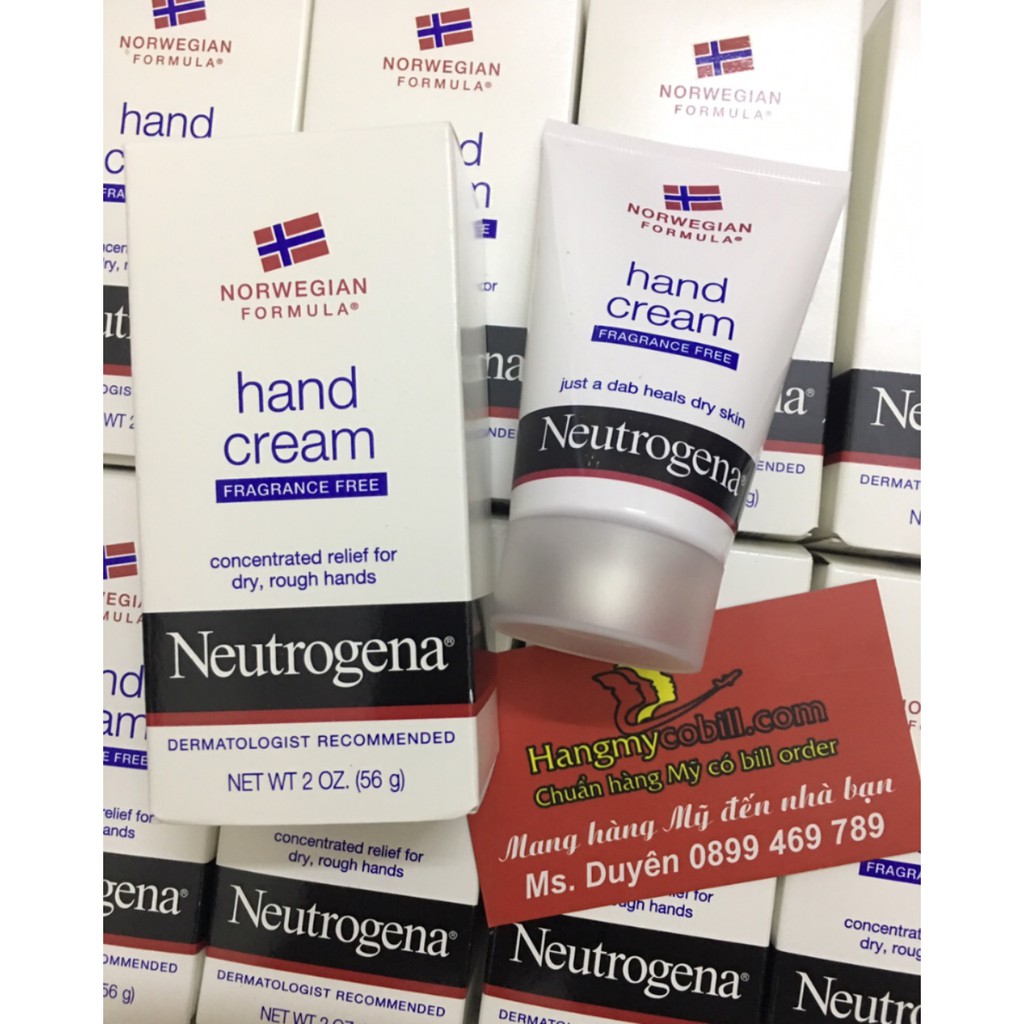 (có bill nhập)KEM DƯỠNG DA TAY NEUTROGENA _ Neutrogena Norwegian Formula Dry Hand Cream, Fragrance-Free