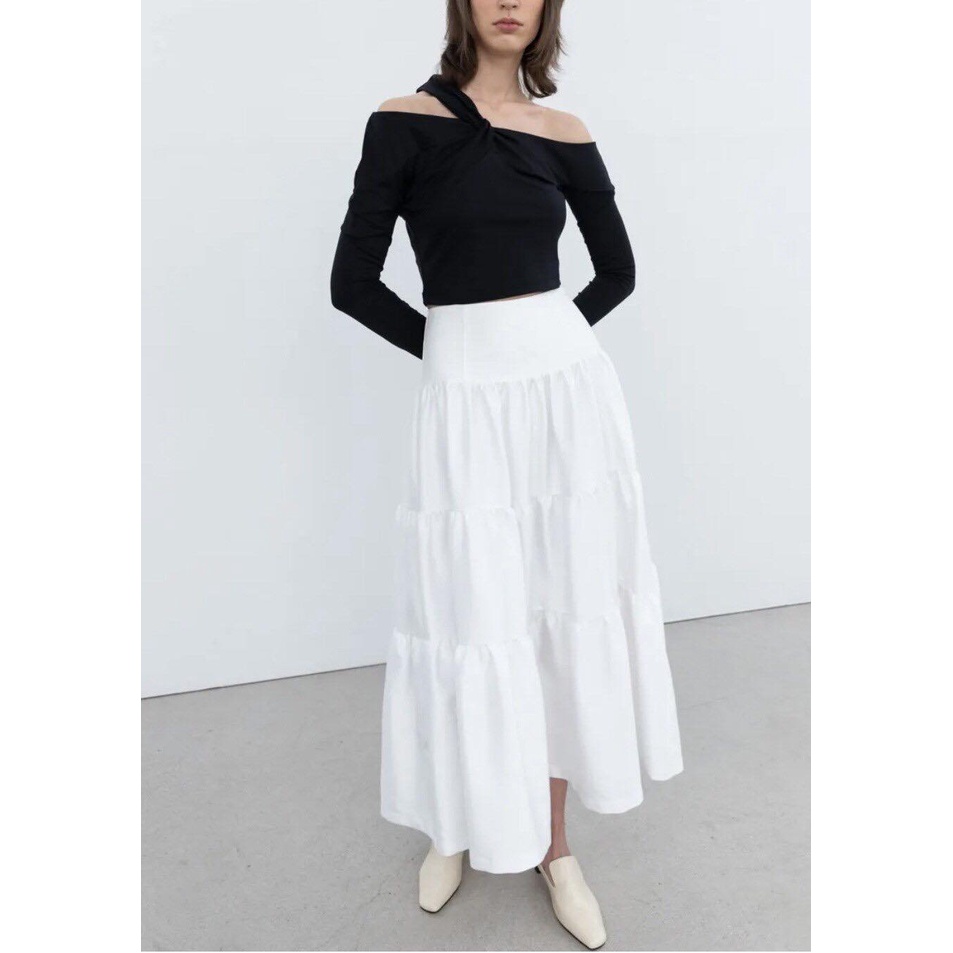 Áo croptop nữ tay dài bẹt vai