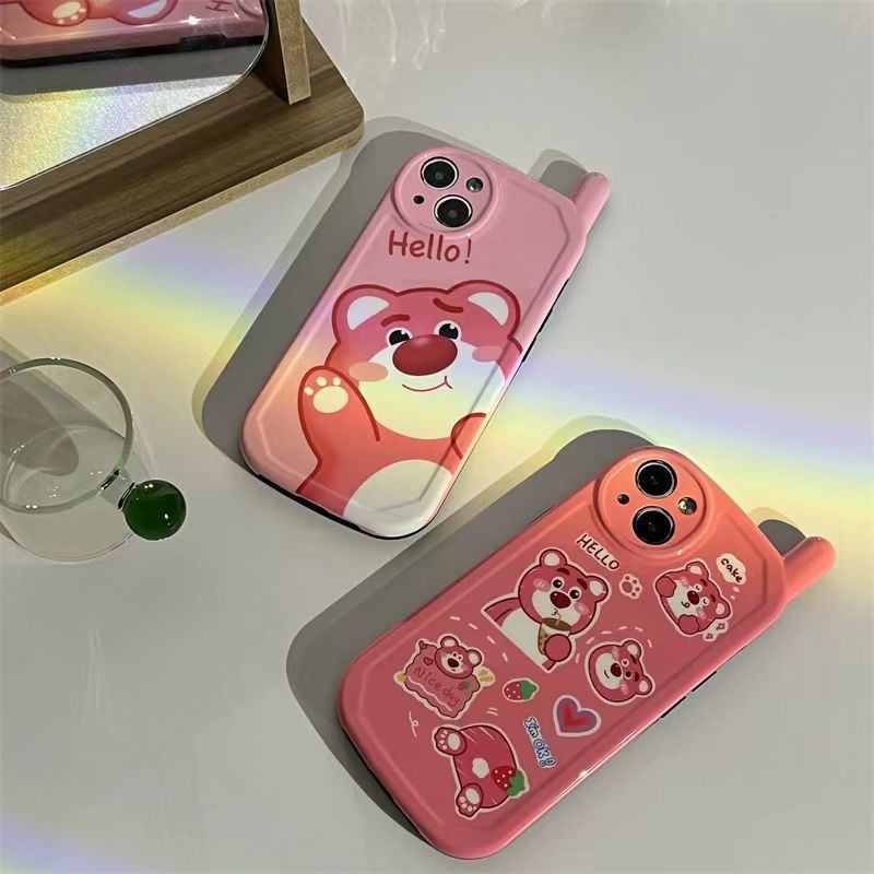 Ốp Điện Thoại Mềm Họa Tiết Gấu Hoạt Hình Đáng Yêu Cho iPhone13ProMax Apple 12 11 XR