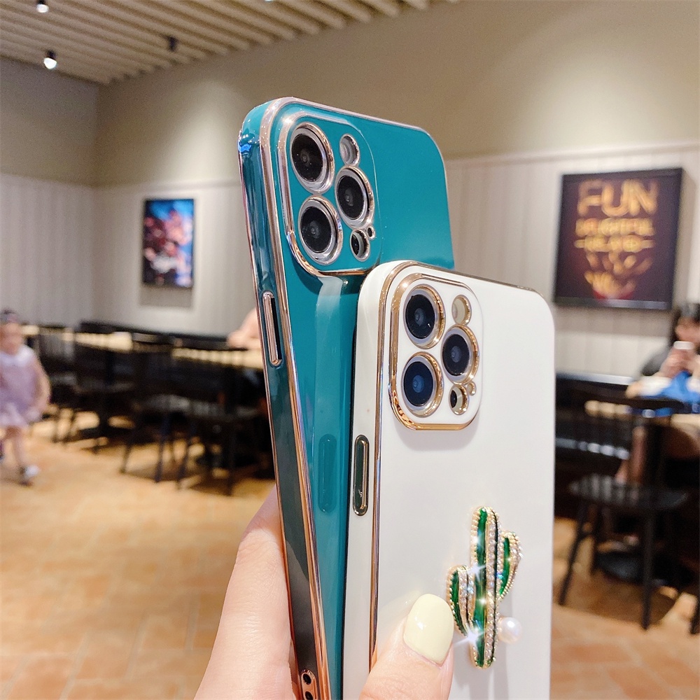 Ốp điện thoại in chữ và xương rồng thích hợp cho iphone 13 12 11 pro max xs max xr x 8 7 plus