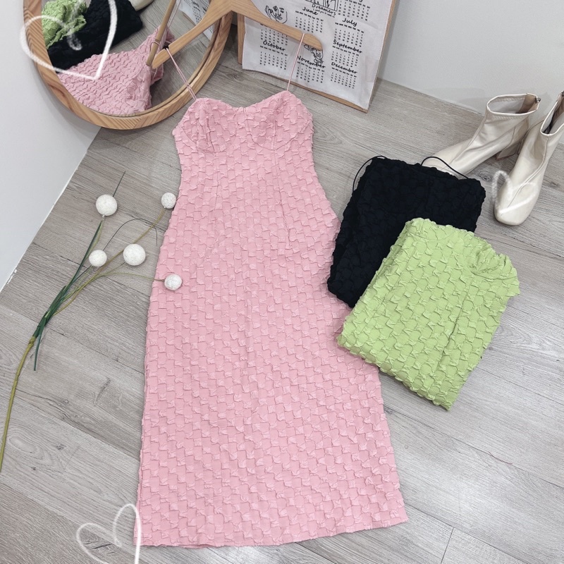 Đầm 2 dây xốp thiết kế cao cấp dự tiệc