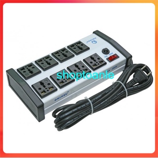 Ổ cắm 8 lỗ cắm đa năng OMINSU bằng thép dây dài 4,5 mét 8T.5
