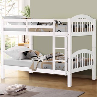 Giường 2 Tầng Uni Gỗ Tự Nhiên - Trắng - Tiết Kiệm Diện Tích - An Toàn Khi Sử Dụng - Có Thể Tách Thành 2 Giường Đơn