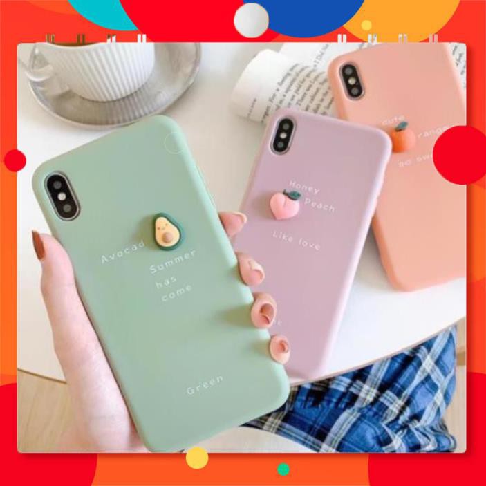 Ốp lưng iphone Trái Cây Tí Hon 3D Dẻo  5 5s 6 6plus 6s plus 6 7plus 8 8plus x xs xs max pro 11 promax  TPHCM