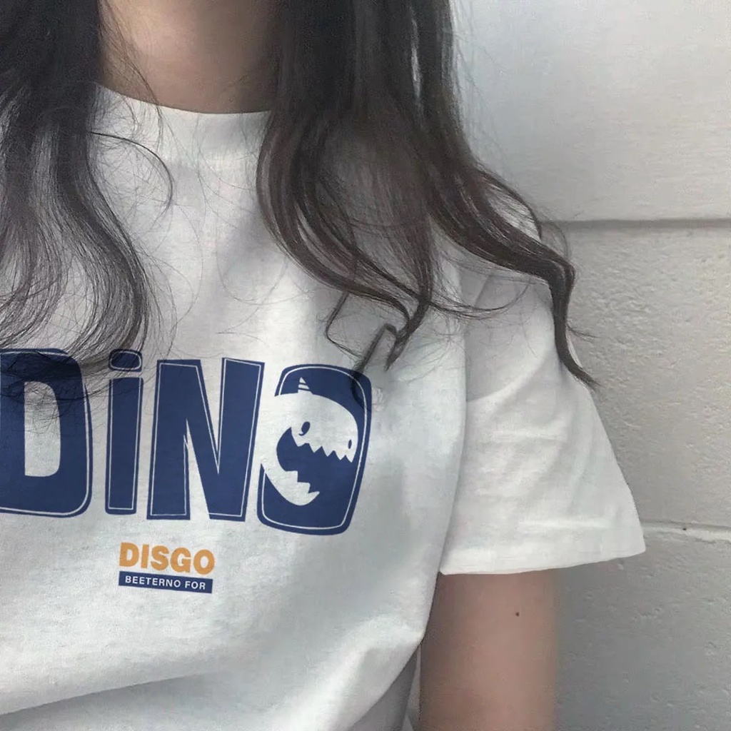 Áo thun Xiaozhainv tay ngắn cổ tròn in họa tiết phong cách vintage thời trang cho nữ