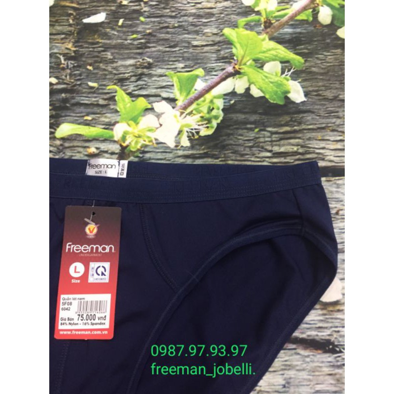 Quần lót Freeman 6042thun lạnh 84% nylon -16%spandex