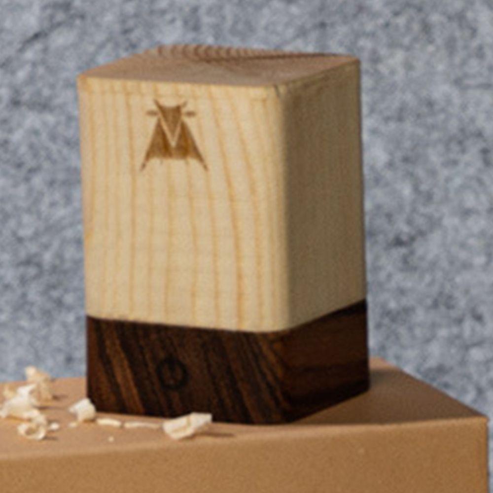 Đèn LED Ánh Sáng Trắng Vàng Bằng Gỗ