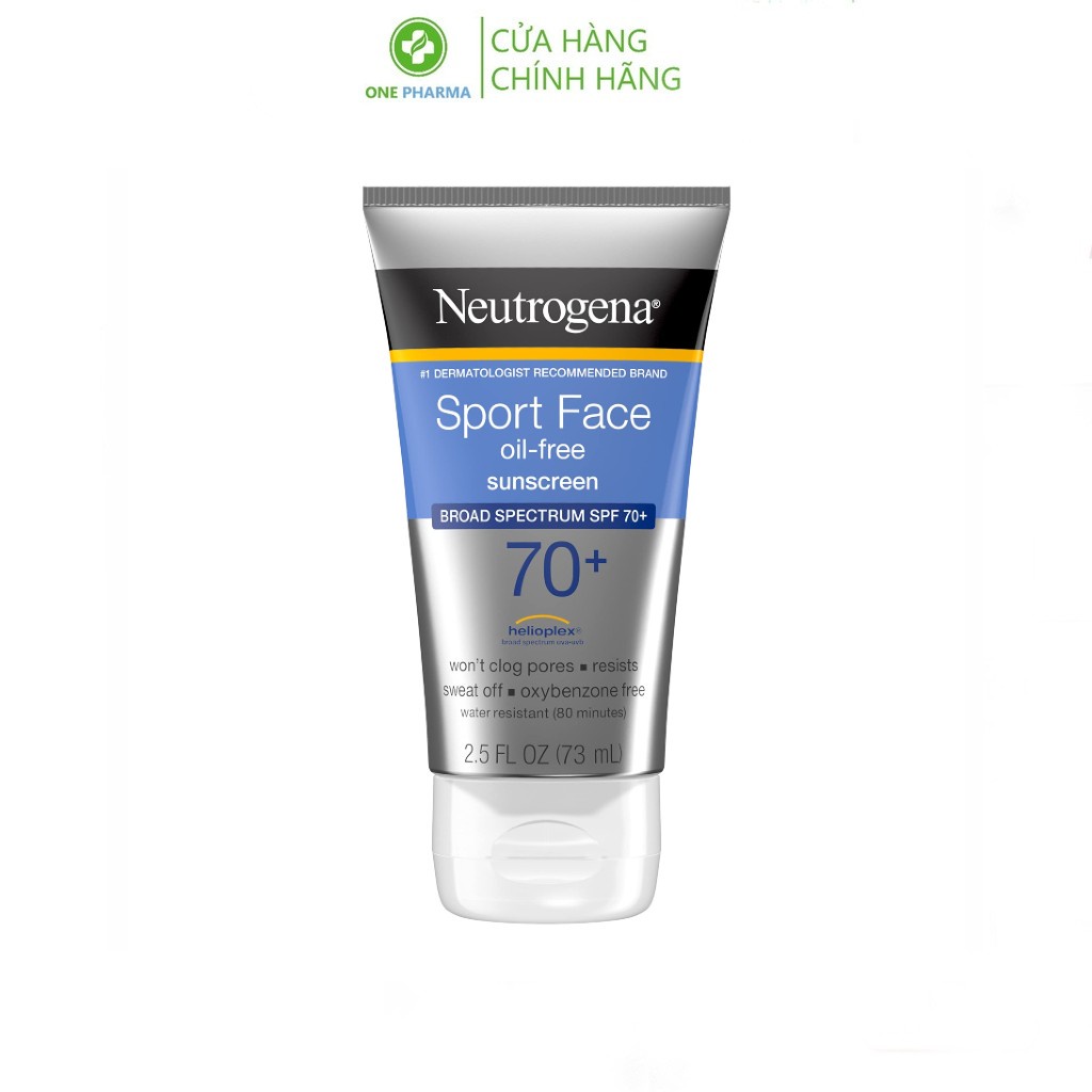 Kem Chống Nắng Neutrogena Sport Face SPF 70+ 73ml