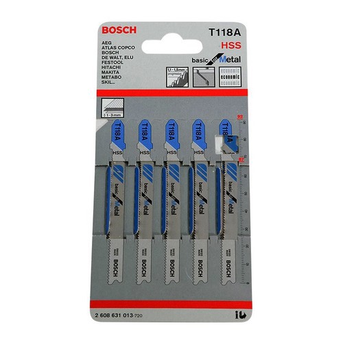 Bộ lưỡi cưa sắt 5 cây Bosch T118A