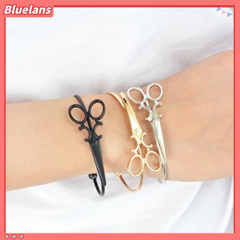 Vòng đeo tay hở kiểu dáng chiếc kéo mini lôi cuốn