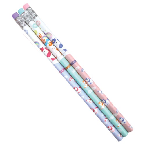 Bút chì đen 2B UNICORN SK-PC2B006 Smartkids dành cho học sinh, sinh viên, gỗ mềm dễ chuốt, có gốm tiện dụng