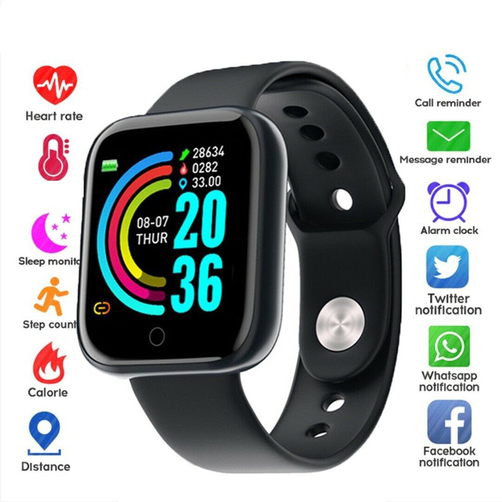 Y68 Color Screen Smart Bracelet Real-Time Sleep Monitoring Anti-lost Function