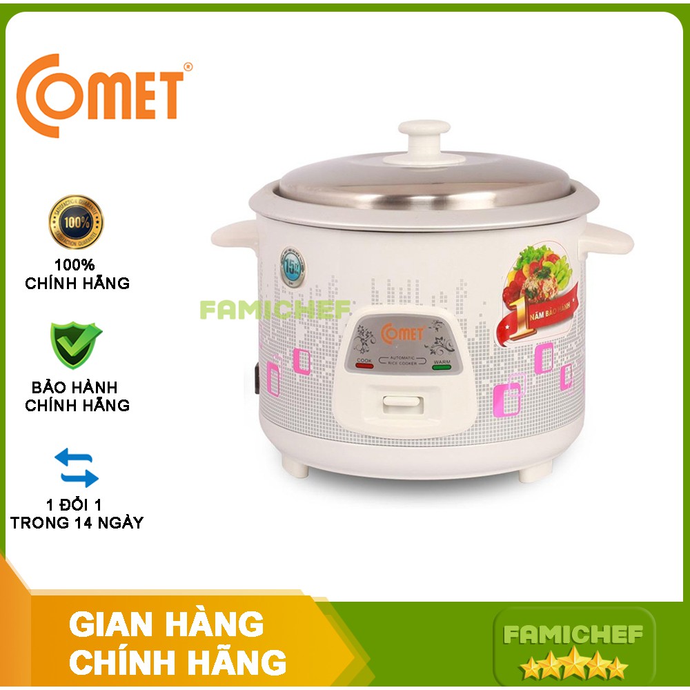 Nồi cơm điện nắp rời Comet CM8019 1.8 lít