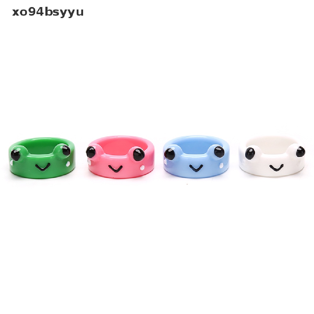 Nhẫn Đeo Tay xo94bsyyu Bằng Đất Sét Polymer Hình Chú Ếch Dễ Thương Cho Nữ