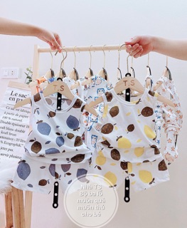 SET 3 BỘ BA LỖ COTTON GIẤY MỀM MÁT CHO BÉ