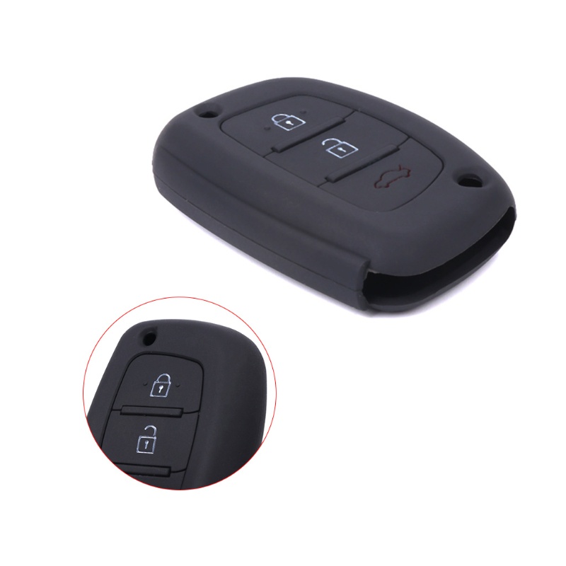 Vỏ Silicon Bảo Vệ Chìa Khóa Xe Hơi 3 Nút Cho Hyundai IX25 IX35 Creta