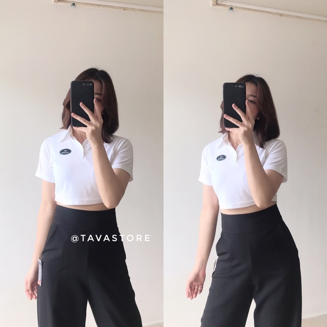 Áo Polo Croptop