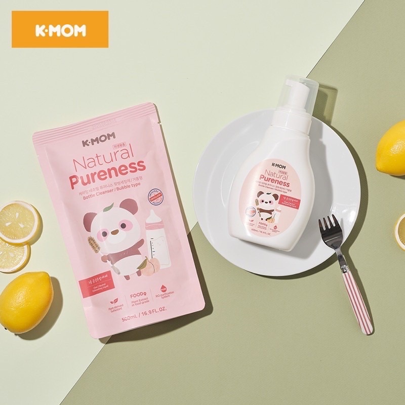 Nước rửa bình &amp; rau quả hữu cơ K-Mom Hàn Quốc - Nước rủa bình KMom