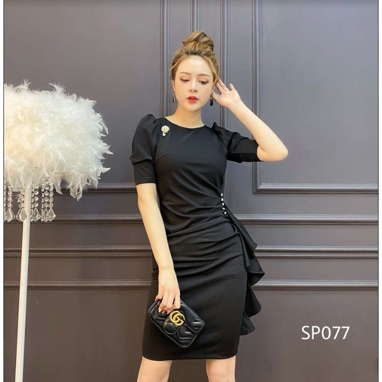 CRYS Váy body ngọc sườn, váy công sở, dự tiệc quyến rũ SP077 | BigBuy360 - bigbuy360.vn