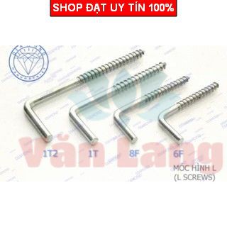 10 Vít móc màn chữ L đủ cỡ 4phân, 6phân, 8phân, 10phân, 12phân treo đồ vật siêu tiện lợi