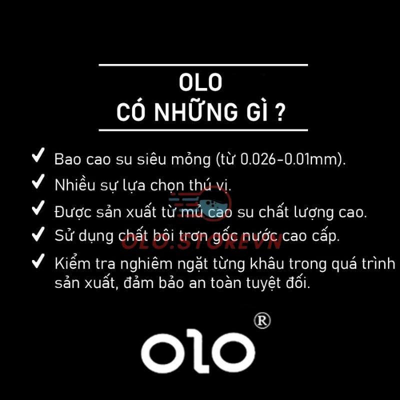 Bao cao su olo Gai Performa Kéo Dài Thời Gian - bcs siêu mỏng nhiều gel hộp 10bcs