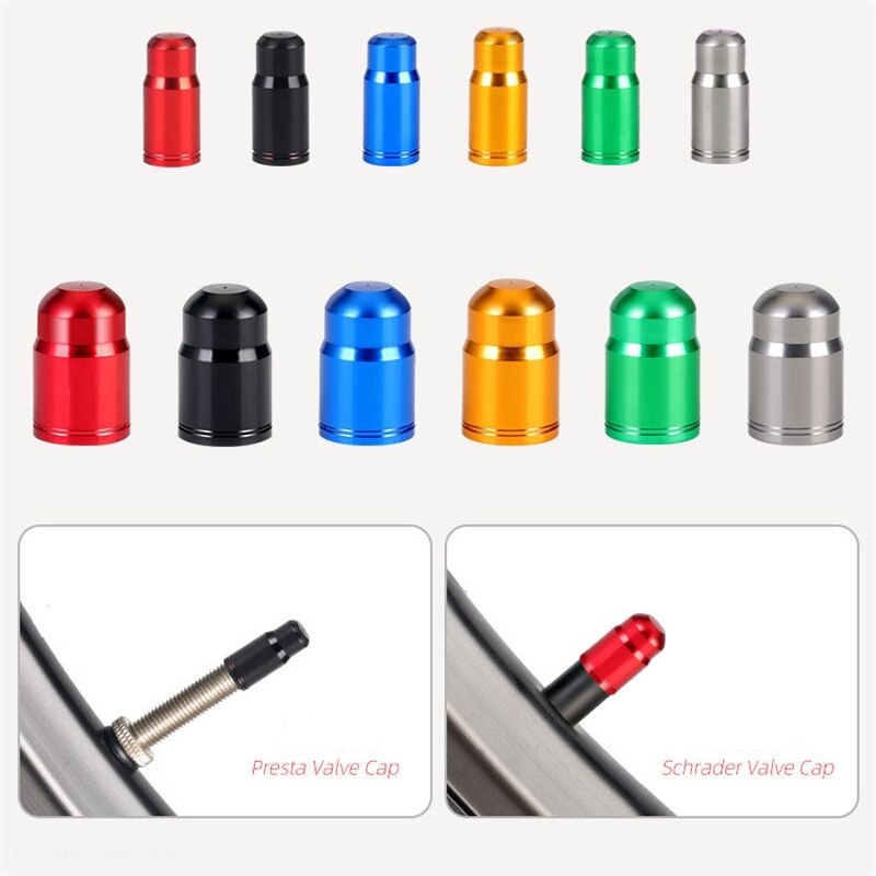 Bộ 2 nắp van bánh xe đạp Toopre có nắp đậy chân không