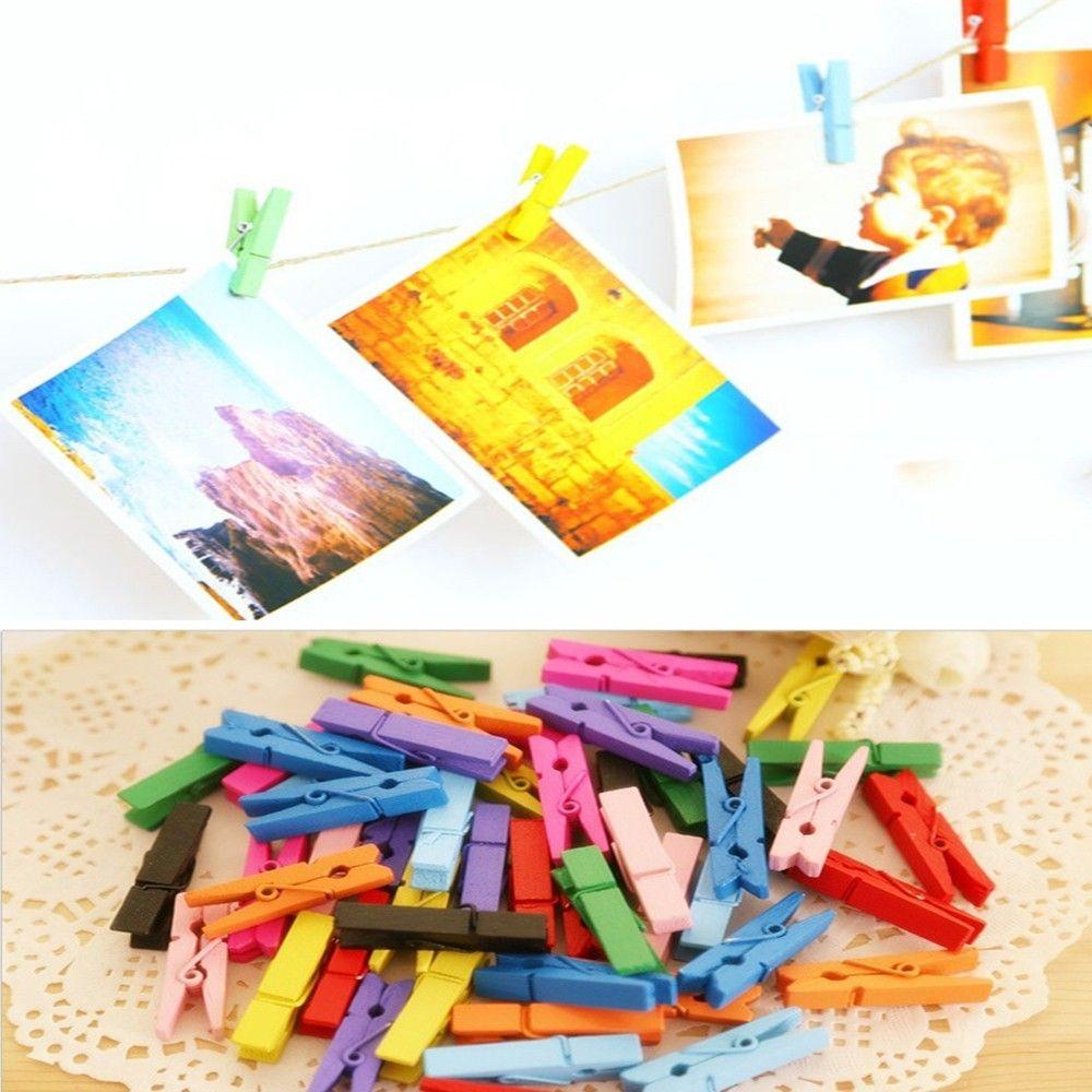 HARRIETT Set 50 Chốt Treo Ảnh Tự Nhiên 35Mm