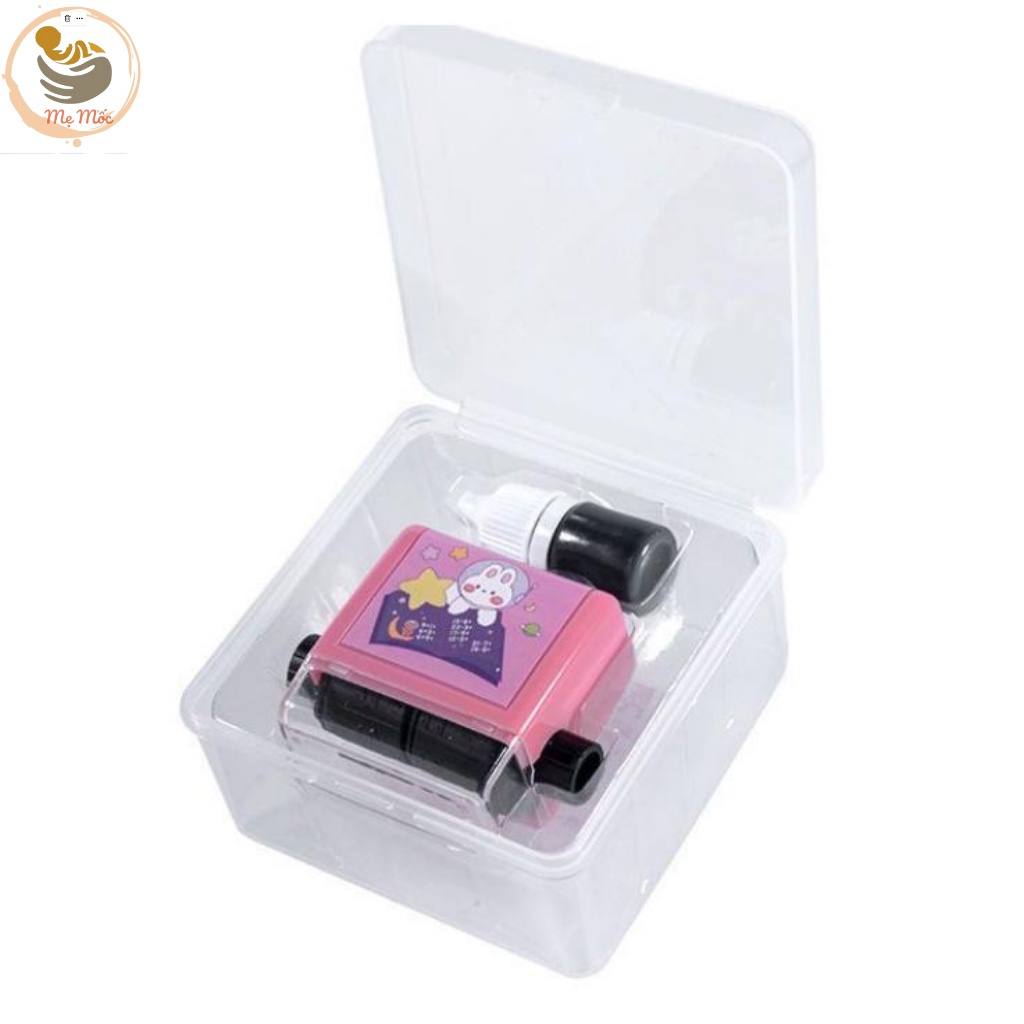 Đồ Chơi Con Lăn Phép Tính Mẹ Mốc Shop Cho Bé Học Toán Tặng Kèm Hộp Mực, Máy In Con Lăn Tạo Phép Tính Cho Bé Qc