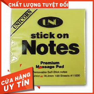 Giấy note vàng 3x5 UNC 7,6cmx12,5cm - GIẤY NOTE - NOTE