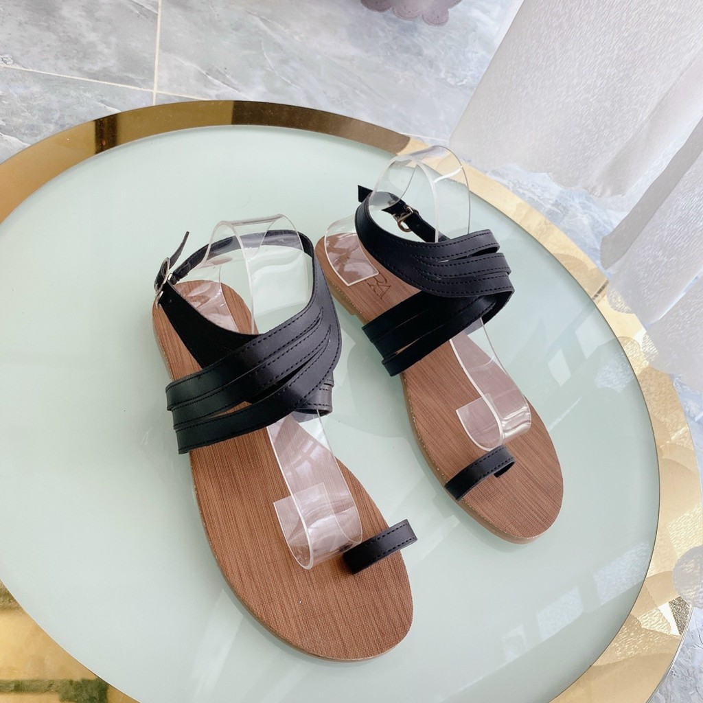 GIÀY SANDAL NỮ DÂY MẢNH CHIẾN BINH ĐẾ BỆT - SANDAL NỮ XỎ NGÓN DÂY MẢNH ĐẾ BỆT