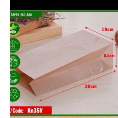 100 túi giấy kraft
