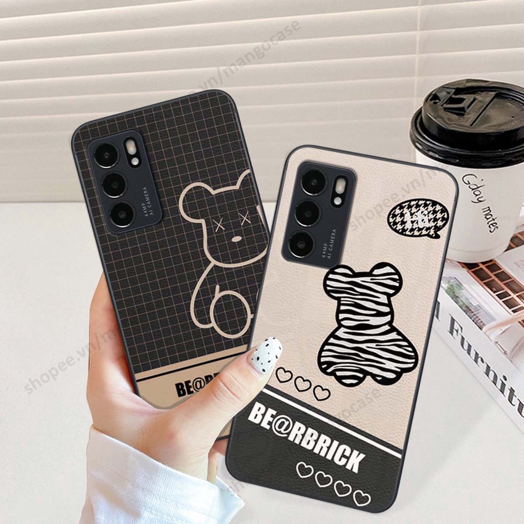 Ốp lưng Oppo Reno6 / Reno6 Z 5G / Reno 6 in hình happy nice, bé gấu đáng yêu