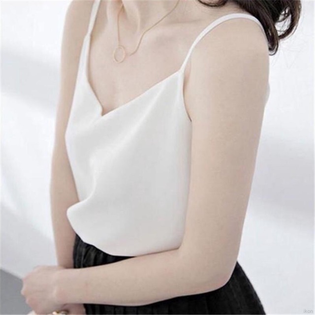 Áo hai dây cổ tim dáng thụng đủ size