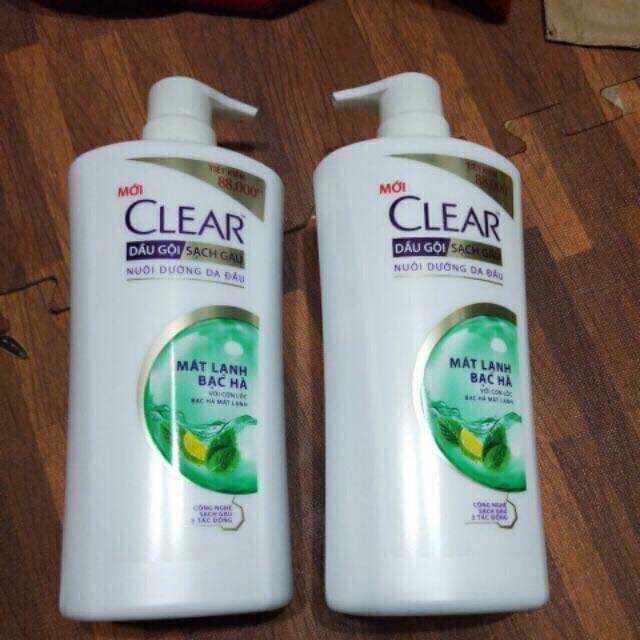 Dầu gội CLEAR mát lạnh bạc hà 900g