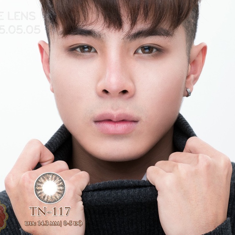 Áp Tròng Tint Eye Lens Nâu Ánh Xám TN - 117